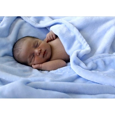 Hogwarts Luxuriously Soft Baby Blanket - Baby Blue - 30" x 40 " - Super Soft & Great for Baby Showers 
