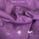 CRAURU Zippered Satin Pillow Cases for Hair and Skin, Luxury Standard Hidden Zipper Pillowcases Set of 2, 20 x 26 Inches, Purple 