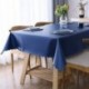 HSAOUT Heavy Duty Vinyl Tablecloth, Waterproof and Oil-Proof Solid Color Wipeable Table Cloth, Washable Table Cover for Indoor and Outdoor Use(60" X 84",Navy Blue)