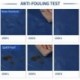 HSAOUT Heavy Duty Vinyl Tablecloth, Waterproof and Oil-Proof Solid Color Wipeable Table Cloth, Washable Table Cover for Indoor and Outdoor Use(60" X 84",Navy Blue)