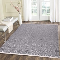 ZPUGUT Cotton Area Rug  Machine Washable Reversible Indoor Area Rug/ Hand Woven Cotton Area Rugs for Living Room, Bedroom, Entryway