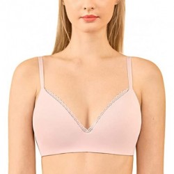 GZREKU Womens Wirefree Full Coverage Lace Lightly Lined Seamless T-Shirt Bra