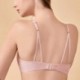 GZREKU Womens Wirefree Full Coverage Lace Lightly Lined Seamless T-Shirt Bra