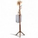 EPGURN Premium Bamboo Coat Rack Tree with 8 Hooks, 3 Adjustable Sizes Free Standing Wooden Coat Rack