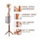 EPGURN Premium Bamboo Coat Rack Tree with 8 Hooks, 3 Adjustable Sizes Free Standing Wooden Coat Rack