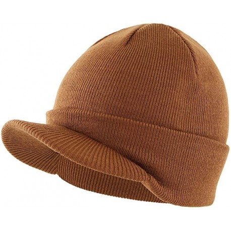 HYOUDP Mens Winter Beanie Hat with Double Knit Cuff Beanie Cap