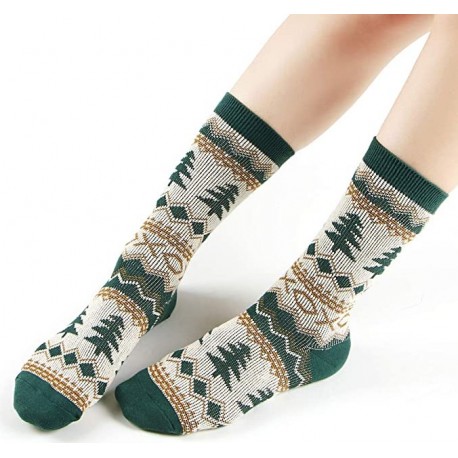 HYOUDP Womens Crew Socks Casual Cotton Knit Comfy Winter Warm Dress Socks 