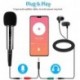 DDIKAA Recording Microphone, DDIKAA 3.5mm Condenser Microphone Plug and Play, PC Microphone with Filter Suitable for Podcasting, Voice Recording, Skype, YouTube, Games, Laptop, Computer, Phone