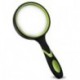 MIDYOO Shatterproof Magnifying Glass 4X Handheld Reading Magnifier for Seniors & Kids, 75mm Large Magnifying Lens with Non-Slip Rubber Handle for Reading and Hobbies