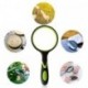 MIDYOO Shatterproof Magnifying Glass 4X Handheld Reading Magnifier for Seniors & Kids, 75mm Large Magnifying Lens with Non-Slip Rubber Handle for Reading and Hobbies