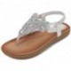 Vocaling Flat Sandals for Women Casual Clip Toe Sandals