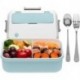Wanable Bento Box for Adults - 1300ML Bento Lunch Boxes For Adults Kids, Leak-proof and Eco-Friendly, Includes Stainless Spoon & Fork 