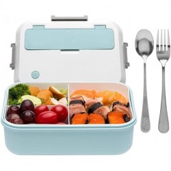 Wanable Bento Box for Adults - 1300ML Bento Lunch Boxes For Adults Kids, Leak-proof and Eco-Friendly, Includes Stainless Spoon & Fork 