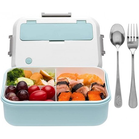 Wanable Bento Box for Adults - 1300ML Bento Lunch Boxes For Adults Kids, Leak-proof and Eco-Friendly, Includes Stainless Spoon & Fork 