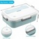 Wanable Bento Box for Adults - 1300ML Bento Lunch Boxes For Adults Kids, Leak-proof and Eco-Friendly, Includes Stainless Spoon & Fork 