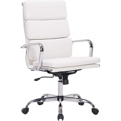 Eleful White Ergonomic Office Chair for Company or Home.