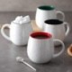 JDTTOZ 20 Ounces Coffee Mugs, Large Porcelain Mug Sets for Coffee, Tea, Cocoa, Set of 4, Multi Colors
