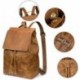 Ceznllin Women Vintage Genuine Leather Backpack 