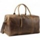 Ceznllin Leather Travel Duffle Bag for Men