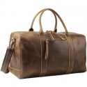 Ceznllin Leather Travel Duffle Bag for Men