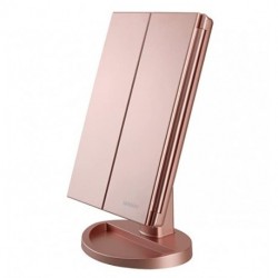 DOBON Tri-Fold Lighted Vanity Mirror ,Travel Mirror