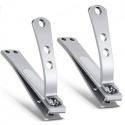 JINGHAOER 2 Pieces Straight Edge Toenail Clippers, Nail Clipper Set, Strong Toenail Clippers