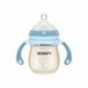 BEWAFY Baby Bottle with Slow Flow Nipple and Handle, for Newborn Baby 0-3 Months,  5 Ounce