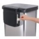 Vzpeun GLD-74506 Stainless Steel Step Trash Can with Clorox Odor Protection | Large Metal Kitchen Garbage Bin with Soft Close Lid, Foot Pedal and Waste Bag Roll Holder, 13 Gallon