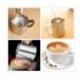 GinTin Milk Frother Handheld Battery Operated, Coffee Frother for Milk Foaming, Latte/Cappuccino Frother Mini Frappe Mixer for Drink, Hot Chocolate, Stainless Steel Silver