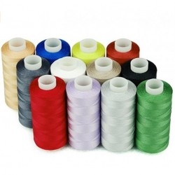 cedrorana 100% Cotton Thread Sets 12 Multi Colors Sewing Thread 