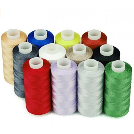cedrorana 100% Cotton Thread Sets 12 Multi Colors Sewing Thread 