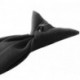  Doromaly Uniform Solid Clip-On Tie with Buttonholes