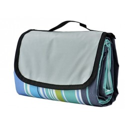  LYLANS Picnic Mat，Striped Handy Beach Blanket