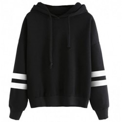 Mazu Culture Sweatshirt Pullover Fleece Drop Shoulder Striped Hoodie