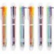 Beggma 6 Pack 0.5mm 6-in-1 Multicolor Ballpoint Pen 6 Colors Retractable Ballpoint Pens 