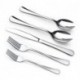 AZKZA 20 Piece Stainless Steel Silverware Set for 4, Cutlery Set Including Forks Spoons and Knives, Modern Flatware Set with Gift Packaging for Wedding Housewarming,Dishwasher Safe (Silver)