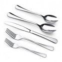 AZKZA 20 Piece Stainless Steel Silverware Set for 4, Cutlery Set Including Forks Spoons and Knives, Modern Flatware Set with Gift Packaging for Wedding Housewarming,Dishwasher Safe (Silver)