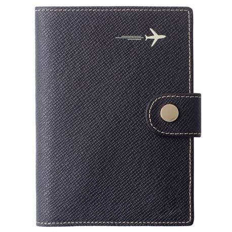 NEETUE Genuine Leather Passport Holder Cover Case ,Travel Wallet Id Card Case