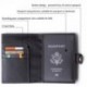 NEETUE Genuine Leather Passport Holder Cover Case ,Travel Wallet Id Card Case