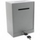 Bliboo Classic Metal Box,Donation Box,Secure Collection Box,Ticket Box,Easy Wall Mount 