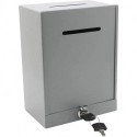 Bliboo Classic Metal Box,Donation Box,Secure Collection Box,Ticket Box,Easy Wall Mount 