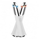 OUROMOR Eye Massage USB Rechargeable Eyes Facial Massager Eyes Beauty Device with 42 ℃ Heated