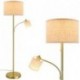 Alomora Floor Lamps for Living Room- Modern Tall Pole Light with Adjustable Reading Light(Bulb Included)