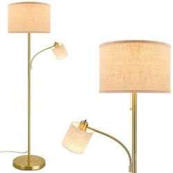 Alomora Floor Lamps for Living Room- Modern Tall Pole Light with Adjustable Reading Light(Bulb Included)
