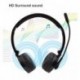 XINZOKYC Bluetooth Headset Wireless Headphones on Ear with Noise Cancelling Boom Mic Mute Key Clear Sound, Foldable Headset for Cell Phones PC Tablet Home Office