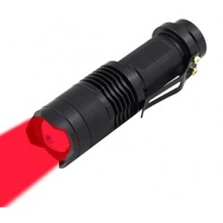 MOBLAS High Power One Mode Red LED Flashlight, Powerful Single Mode Red Flashlight，Red Light Flashlight 