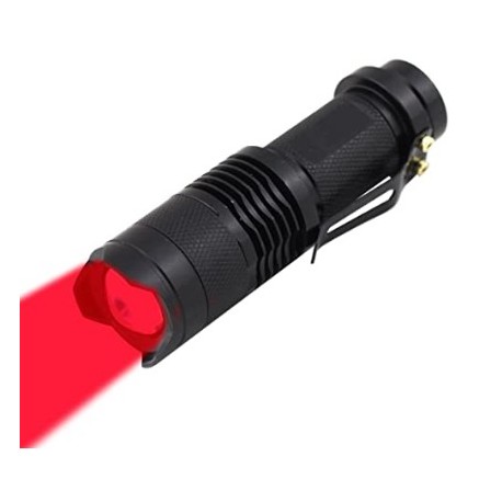 MOBLAS High Power One Mode Red LED Flashlight, Powerful Single Mode Red Flashlight，Red Light Flashlight 