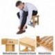 Yangstac Wooden Step Stool for Kids Toddlers Adults - Portable Small Foot Stool Upgrade - Kitchen Bathroom Bedroom