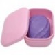 RUSAZO Soap Holder 2 Pack Container Soap Case for Shower, Waterproof Portable Soap Box for Traveling, Home, Camping, Gym, Light Pink