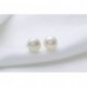 Motbegit Sterling Silver Pearl Studs Earrings for Women